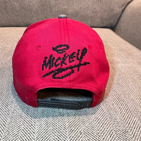 Disney Parks Mickey Mouse Pixel Embroidered Snapback Hat Ball Cap Size: Youth - Picture 2 of 5